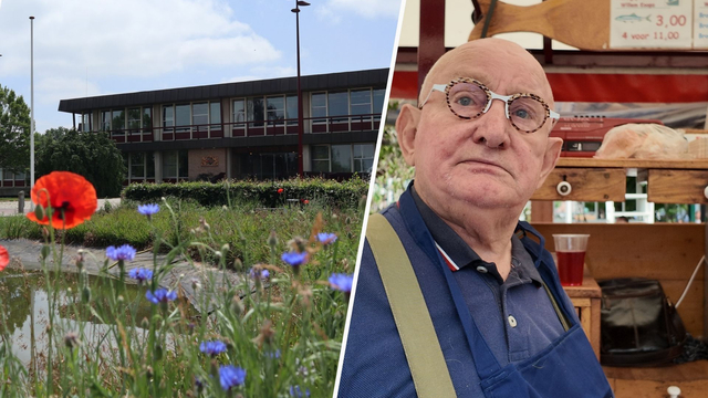 Foto: Wippe (78) mag met zijn viskar blijven, daarna valt het doek voor de standplaats