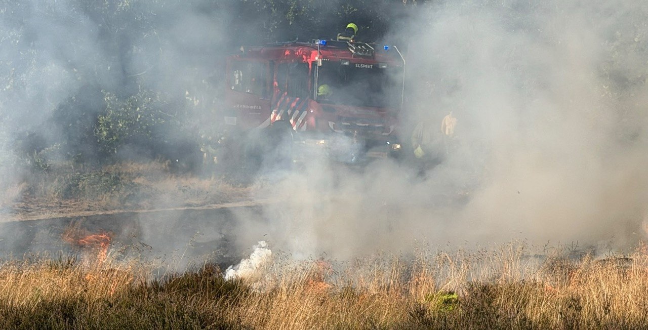 Opnieuw heidebrand bij 't Frusselt in Vierhouten