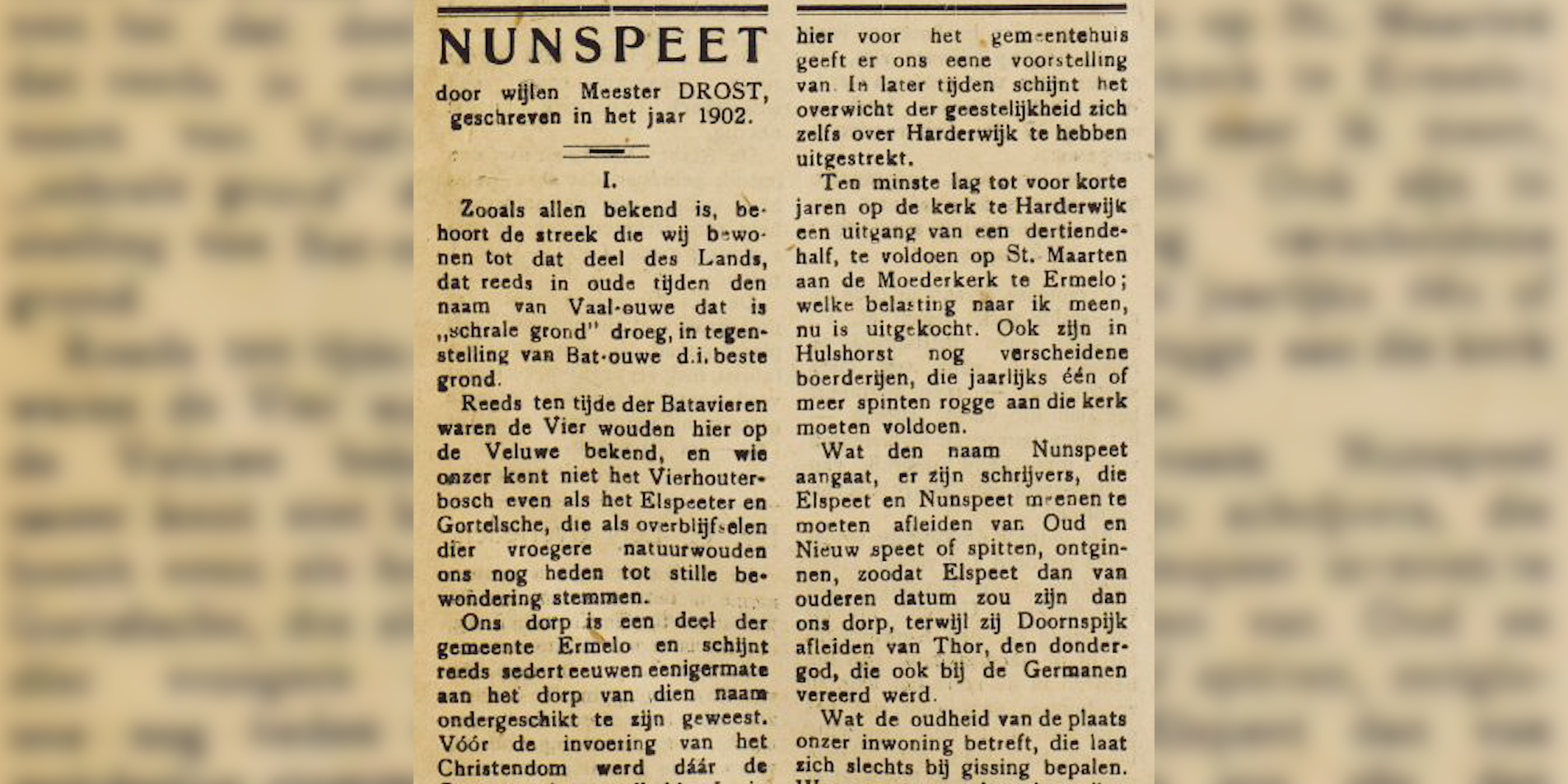 Foto: Dit waren vroeger de bijzondere nevenfuncties van de schoolmeester in Nunspeet
