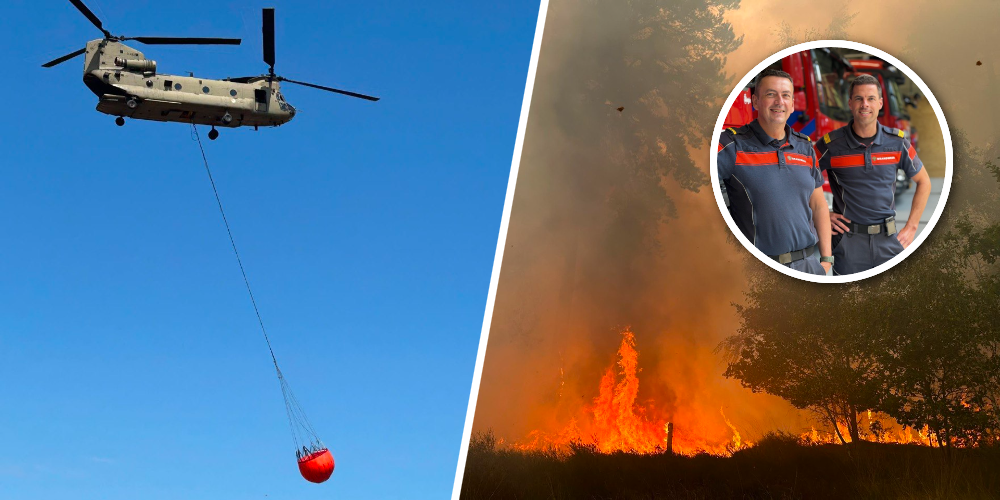 Foto: Zo hielpen Nunspeetse brandweerlieden bij het ‘natuurgeweld’ in Venray