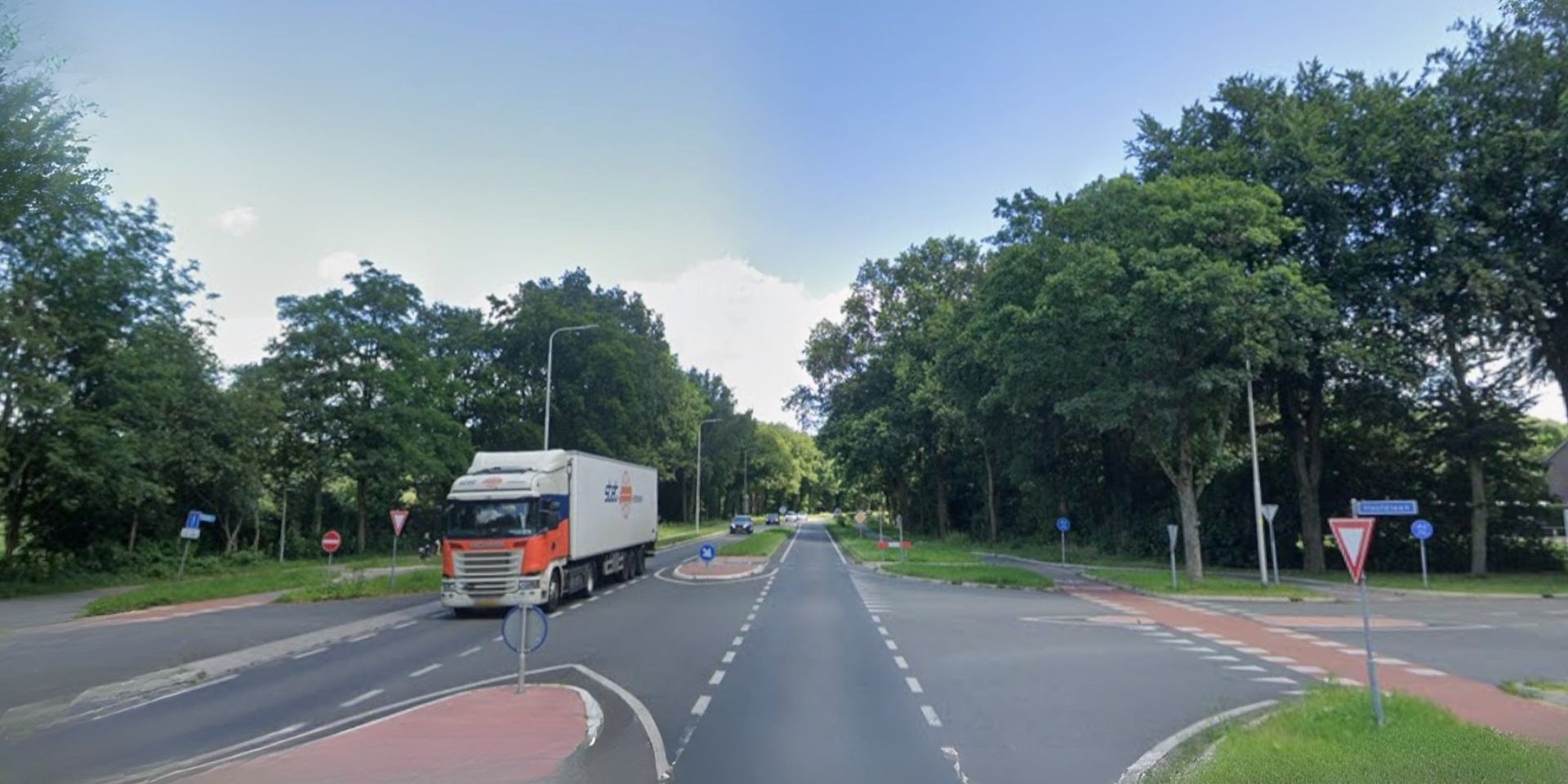 Foto: N798 bij Putten afgesloten voor aanleg nieuwe rotonde bij Hoofdlaan