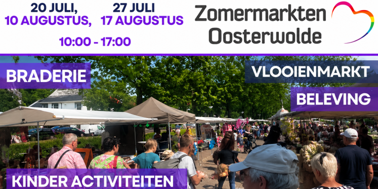 Foto: Zomermarkten Oosterwolde gaan verder