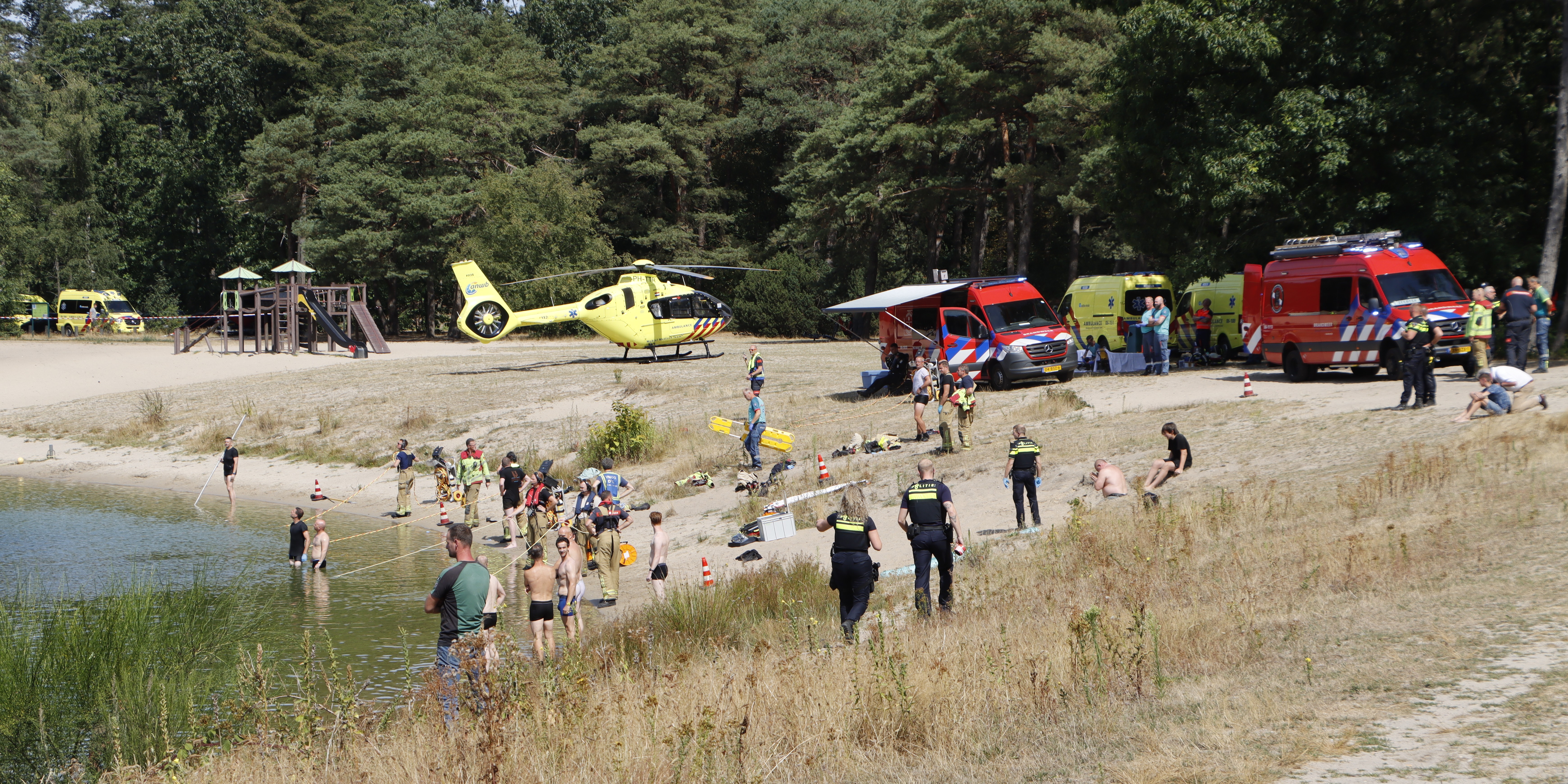 Persoon vermist bij de Zandenplas, hulpdiensten rukken groots uit