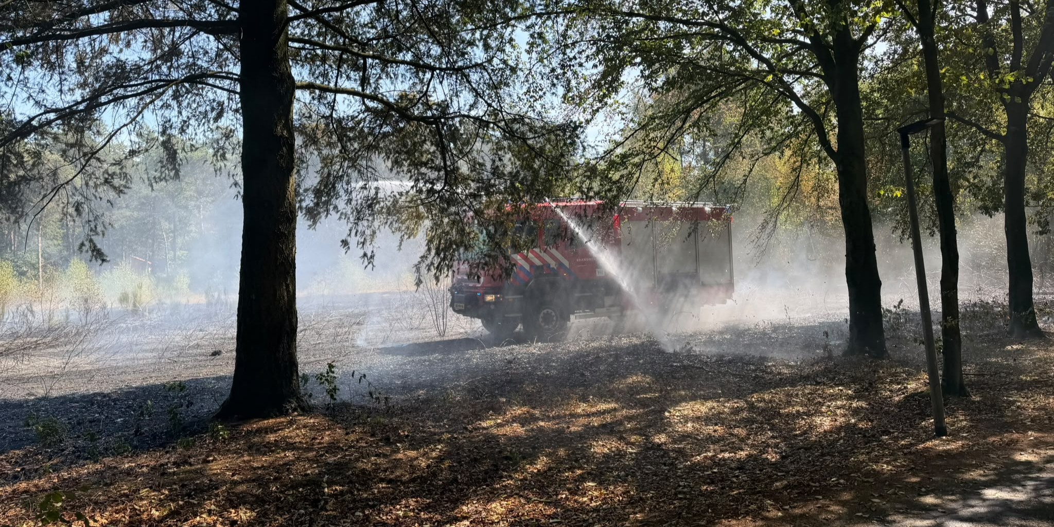Foto: Bosbrand bij Staverhul in Uddel