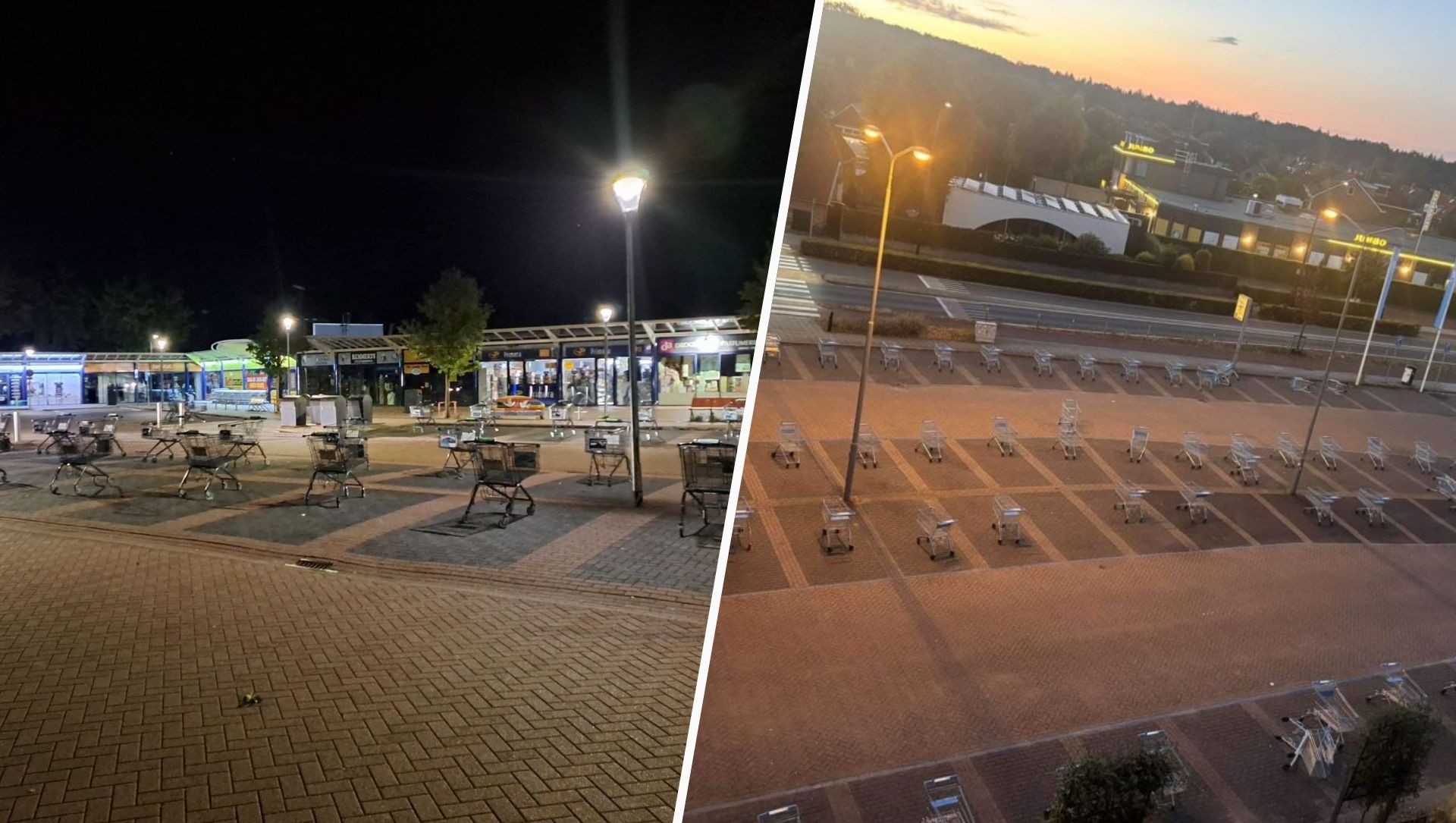 Foto: Winkelwagentrend duikt na Putten ook op in Elburg: 'Beetje zonde van de tijd'