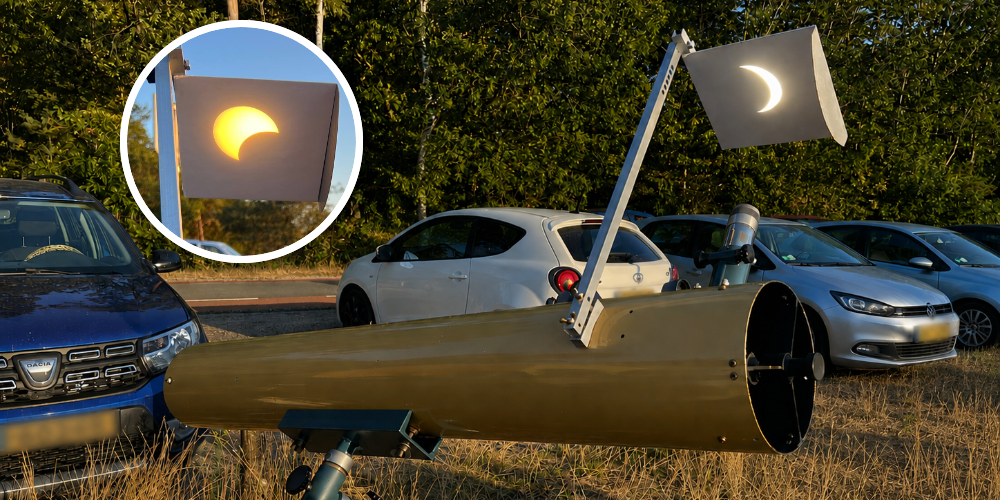 Foto: Telescoop van Ad trekt bekijks