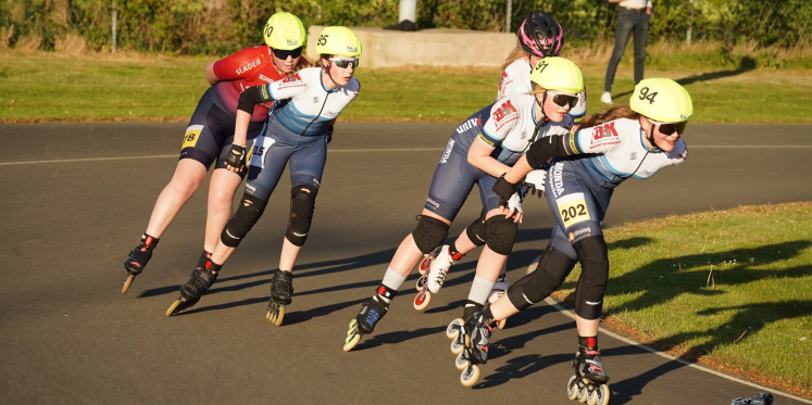 Foto: NK Inlineskaten Weg voor jeugdtalenten strijkt neer in Oldebroek