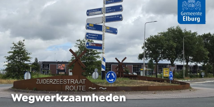 Foto: Nachtelijke werkzaamheden aan Oostelijke Rondweg in Elburg