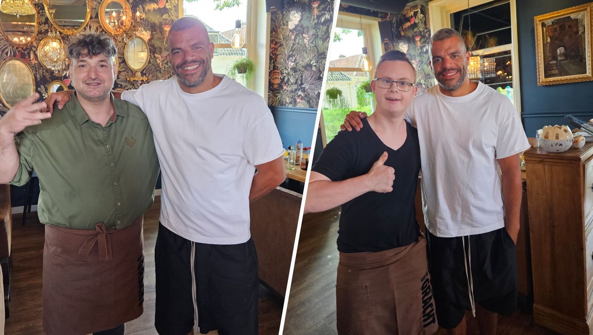 Ersin en Siemen kunnen hun geluk niet op: rapper Sef komt bij hen lunchen