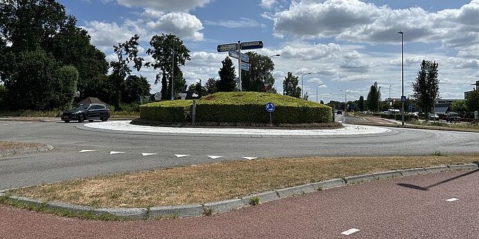 Rotonde Plantagelaan in Barneveld bijna week dicht voor werkzaamheden