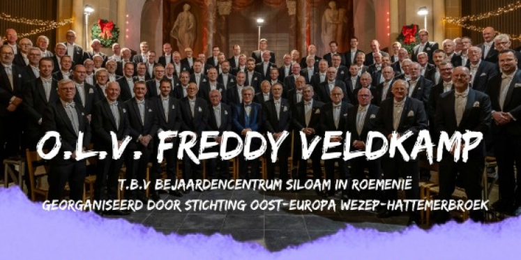 Foto: Hervormd Mannenkoor IJsselmuiden-Grafhorst zingt voor Roemenië