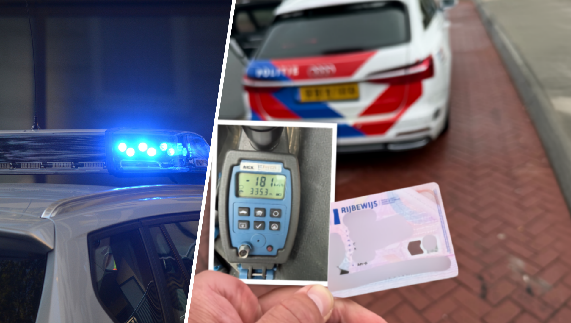 Foto: Rijbewijs amper op zak, nu alweer kwijt: 18-jarige uit Barneveld rijdt 181 km/u op A28