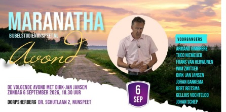 Foto: Maranatha-avond in Nunspeet over hoop in roerige tijden
