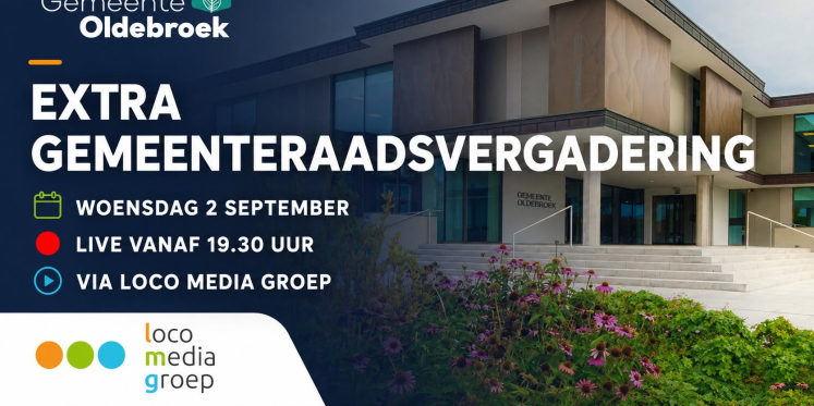Foto: Spoeddebat Gemeente Oldebroek LIVE bij Loco Media Groep