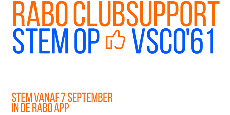 Foto: Ondersteun VSCO’61 gratis via Rabo ClubSupport