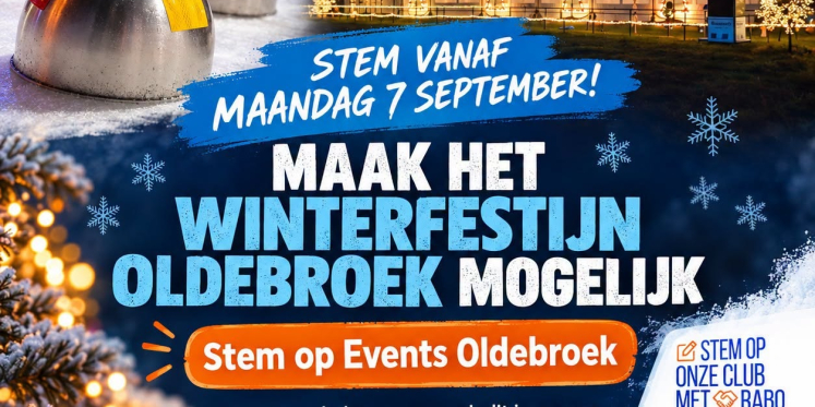 Foto: Winterfestijn Oldebroek doet mee aan de Rabobank clubactie