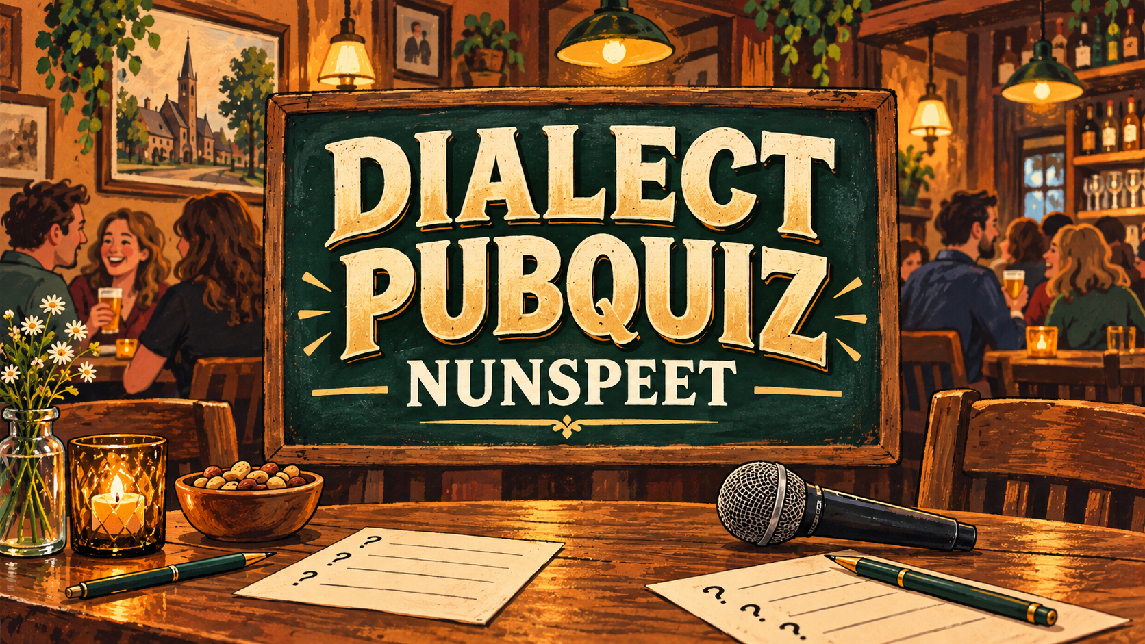Foto: OPGEVEN: 2e Nuwenspete Dialect Pubquiz