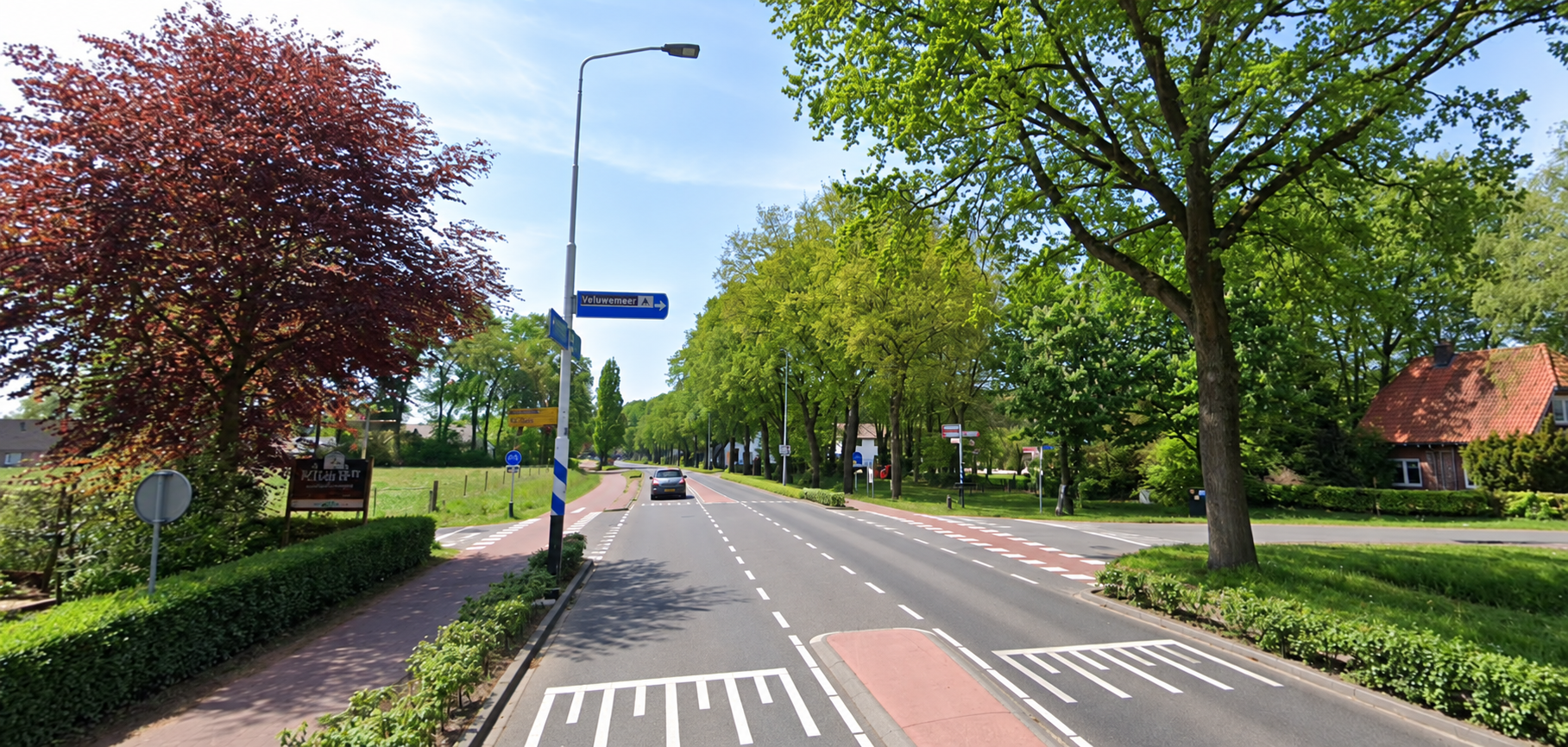 Foto: Rotonde te duur, maar dit is mogelijk het alternatief voor deze kruising in Hulshorst