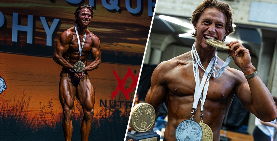 Foto: Milo (20) pakt drie keer goud bij eerste wedstrijd bodybuilden: ‘Niet verwacht’
