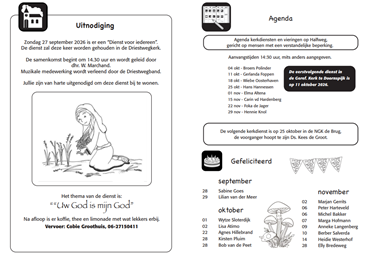 Foto: Dienst voor iedereen: 'Uw God is mijn God'