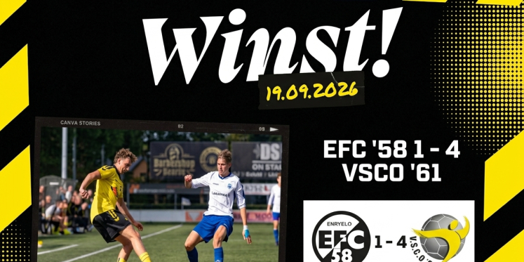 Foto: VSCO’61 wint overtuigend van EFC’58