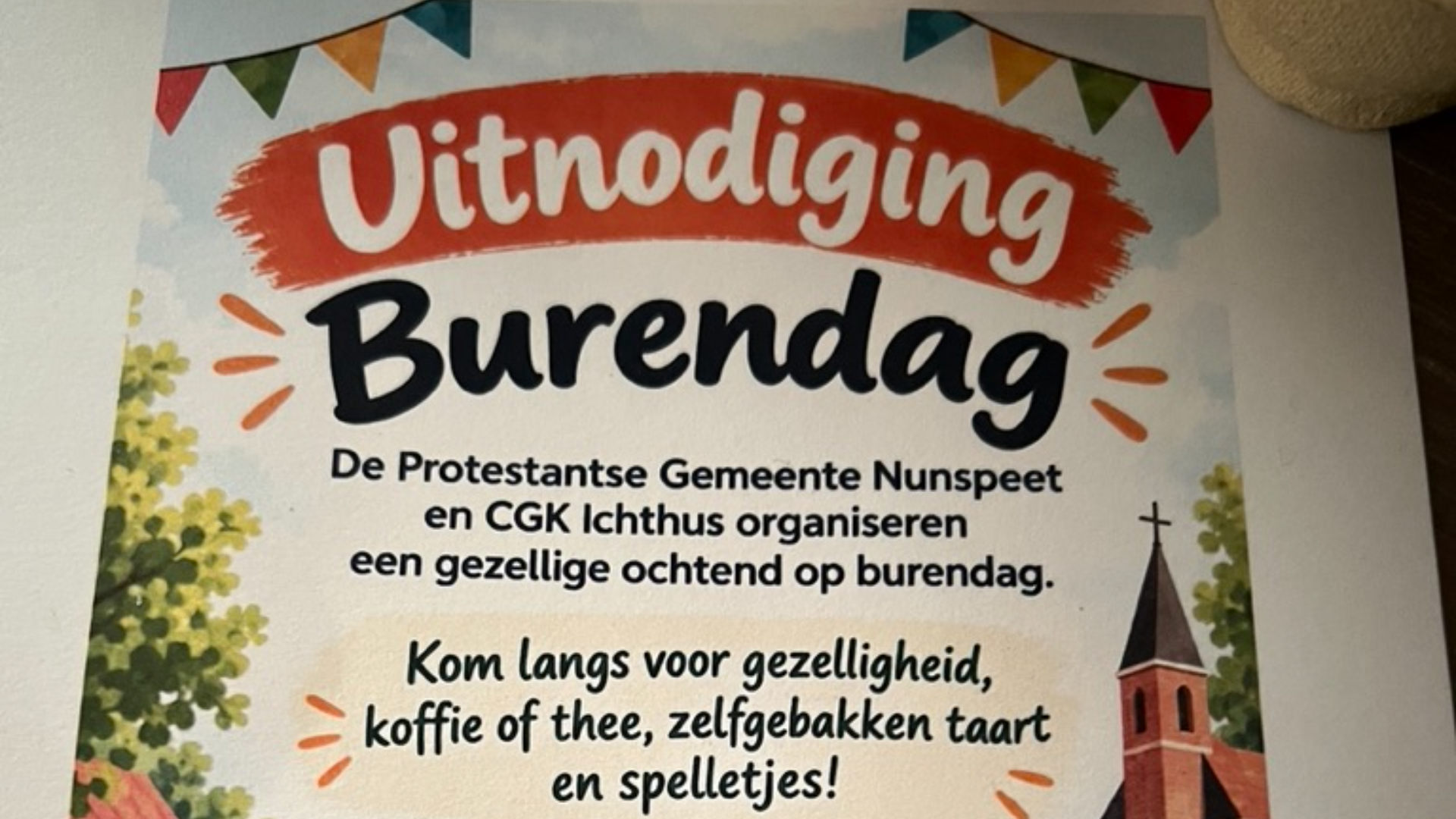 Foto: Burendag bij Protestantse Gemeente Nunspeet en CGK Ickthus