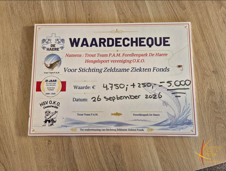 Foto: Forellenwedstrijd in Doornspijk levert 5.000 euro op voor goede doel