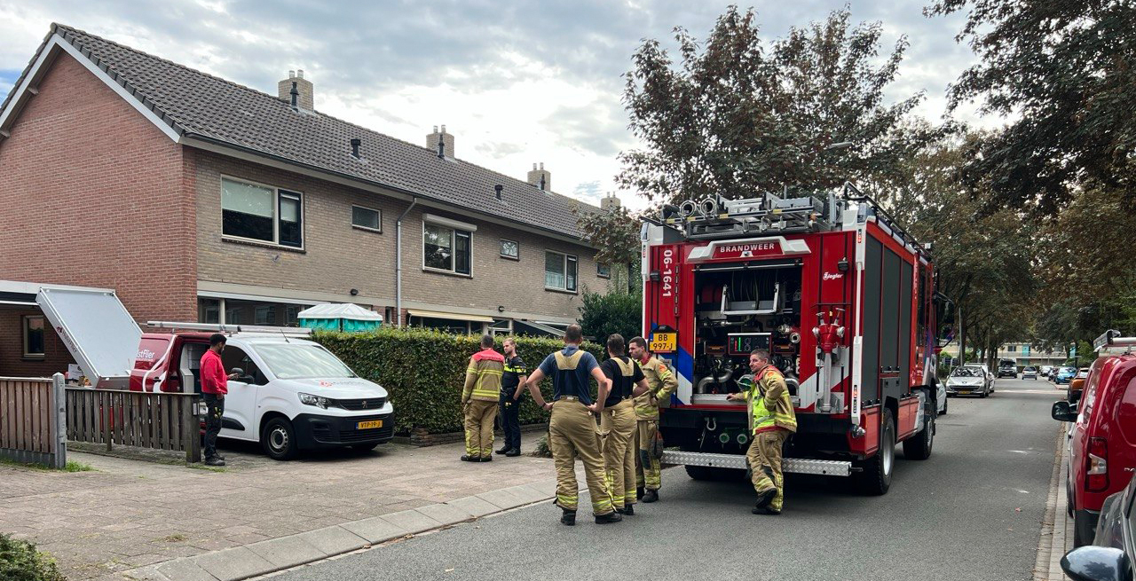 Foto: Gasleiding geraakt bij werkzaamheden in een woning