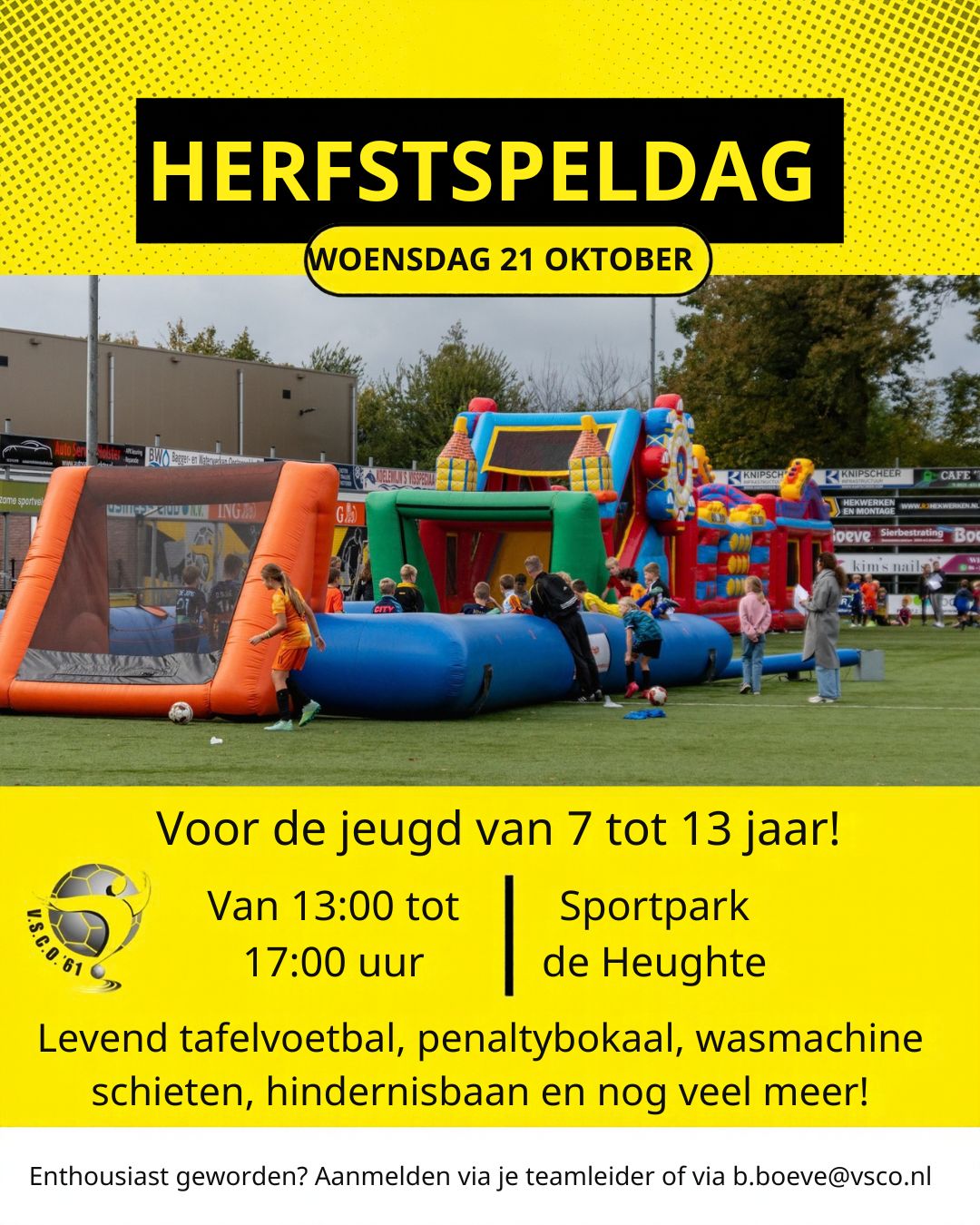 Foto: Groots opgezette Herfstspeldag voor jeugd bij VSCO’61