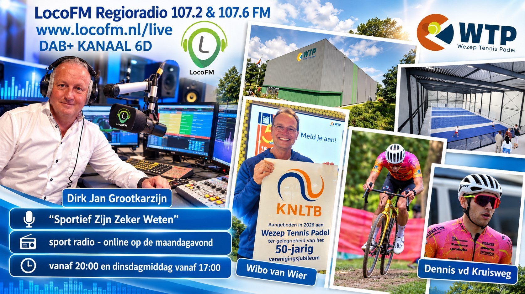 Foto: Wibo van Wier en Dennis van de Kruisweg bij Sportief Zijn Zeker Weten