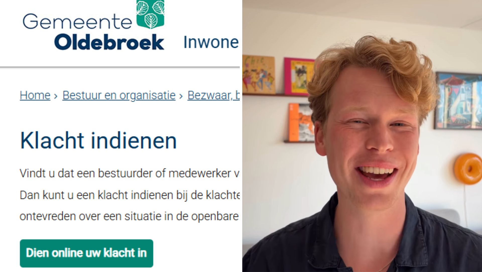 Foto: Satirische video over raadsbesluit Oldebroek levert mogelijk honderden klachten op