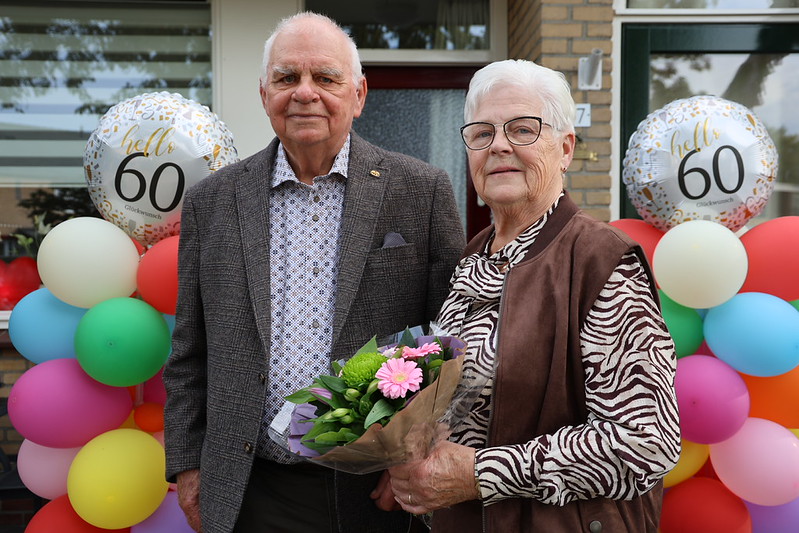 Foto: Echtpaar Groeneveld 60 jaar getrouwd