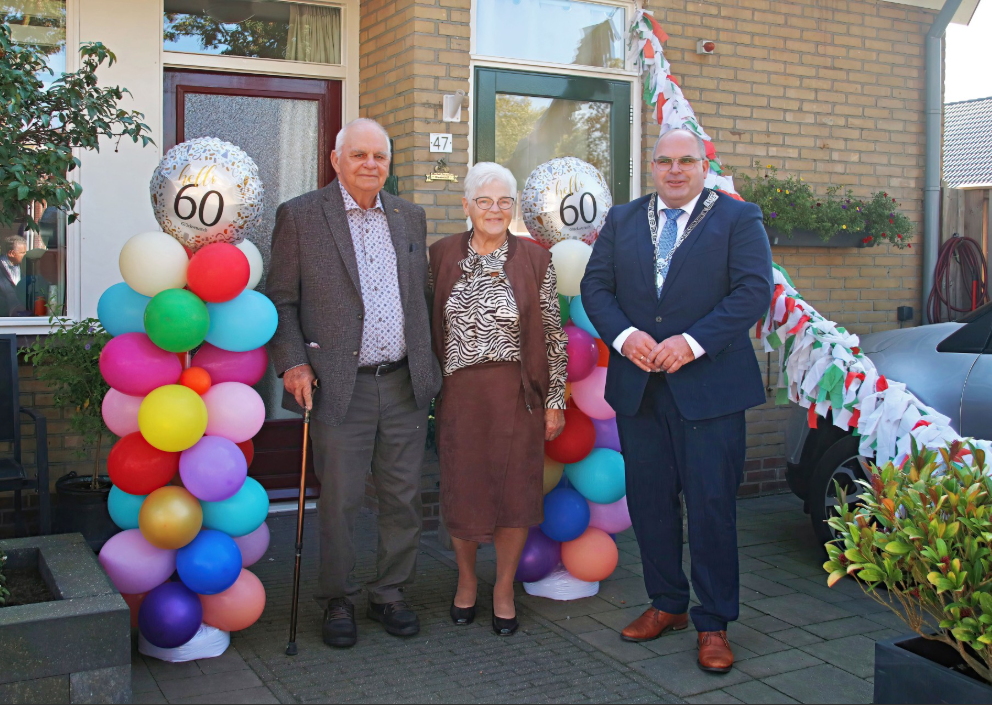 Foto: Echtpaar Groeneveld 60 jaar getrouwd