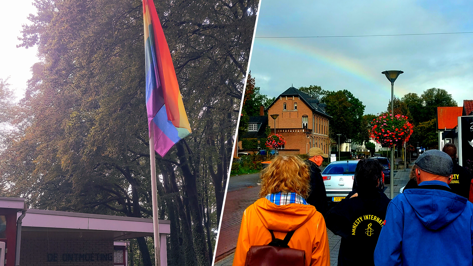 Foto: Gemeente Nunspeet hijst regenboogvlag