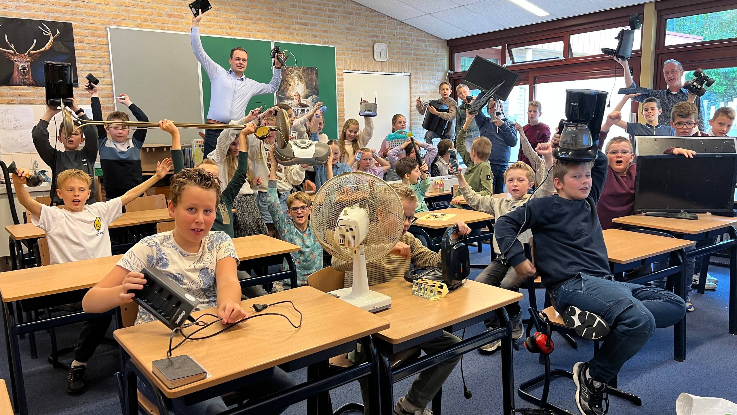 Foto: Ridderschool zet eindsprint in bij E-waste Race