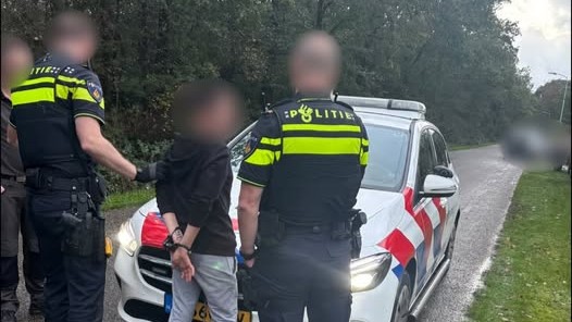 Foto: Politie neemt vrouw mee na overlast in Elspeet