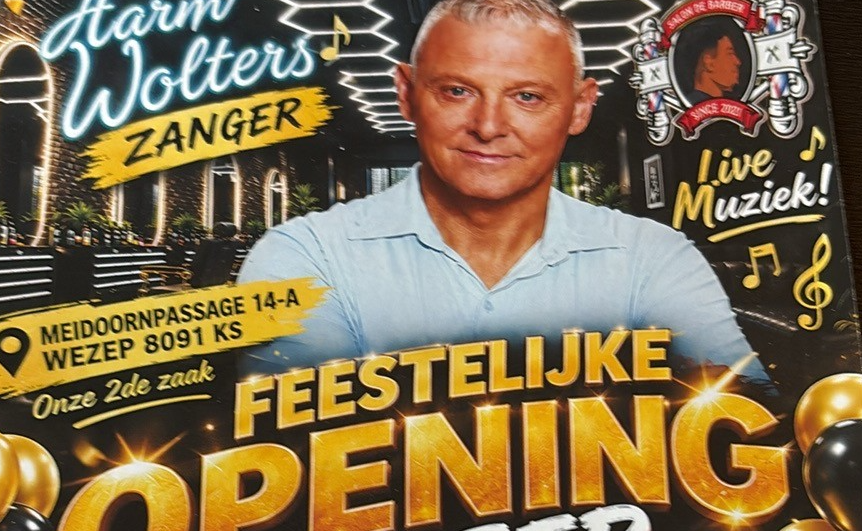 Foto: Nieuwe barbershop Wezep opent niet op 24 oktober, maar op 31 oktober