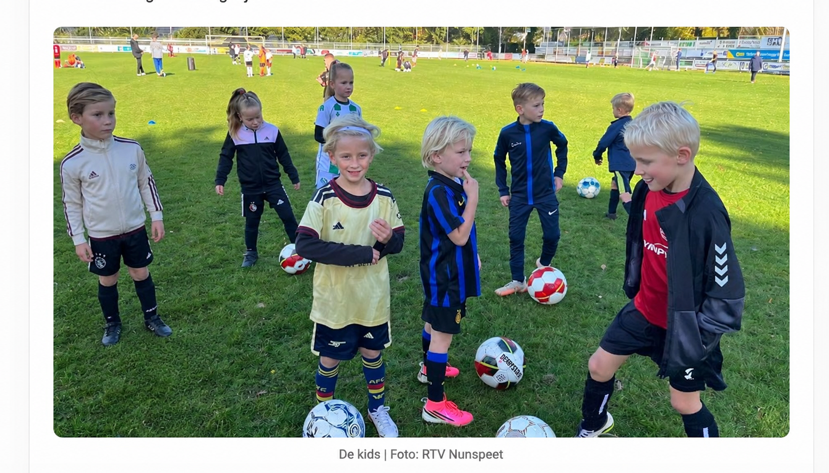 Foto: Herfstvoetbalfun voor jeugd in Hulshorst en Nunspeet
