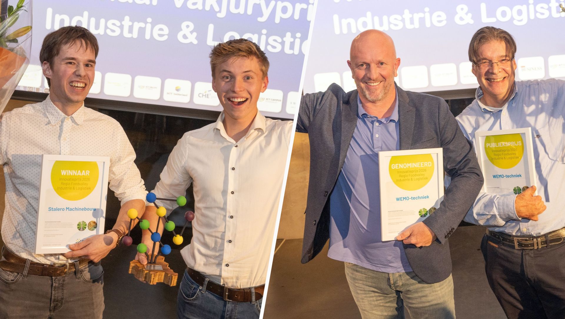 Foto: Slimme koppen uit Barneveld en Voorthuizen winnen innovatieprijzen