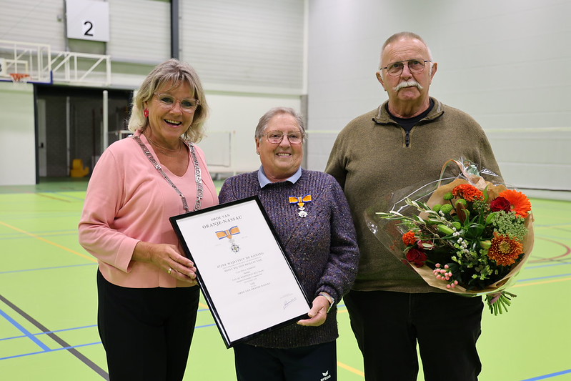 Foto: Harmke van de Werfhorst-Bultman benoemd tot Lid in de Orde van Oranje-Nassau