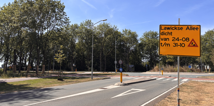 Foto: Vanaf 24 augustus wegwerkzaamheden Lawickse Allee