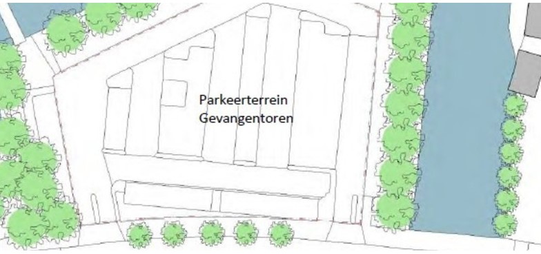 Foto: Parkeerterrein Gevangentoren is tijdelijk gesloten voor archeologisch onderzoek
